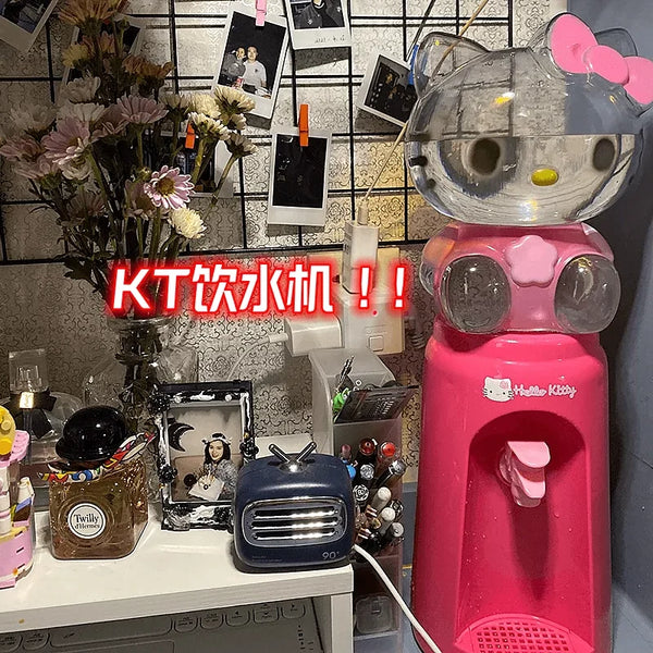 New 2L Kawaii Cartoon Hello Kitty Melody Desktop Water Dispenser Cute Beautiful Cup Large Capacity Toy Children Gift Customized