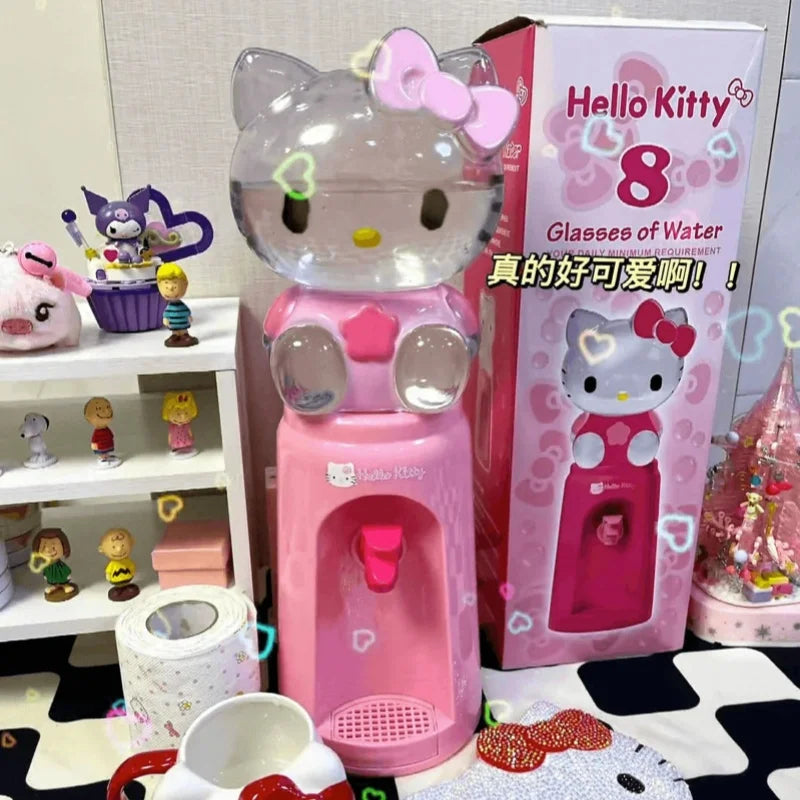 New 2L Kawaii Cartoon Hello Kitty Melody Desktop Water Dispenser Cute Beautiful Cup Large Capacity Toy Children Gift Customized