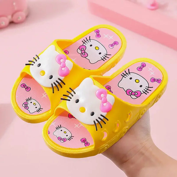 Hello Kitty Children'S Slippers Female Summer Waterproof Cute Sandals and Slippers