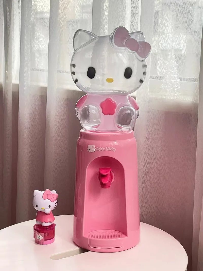 New 2L Kawaii Cartoon Hello Kitty Melody Desktop Water Dispenser Cute Beautiful Cup Large Capacity Toy Children Gift Customized